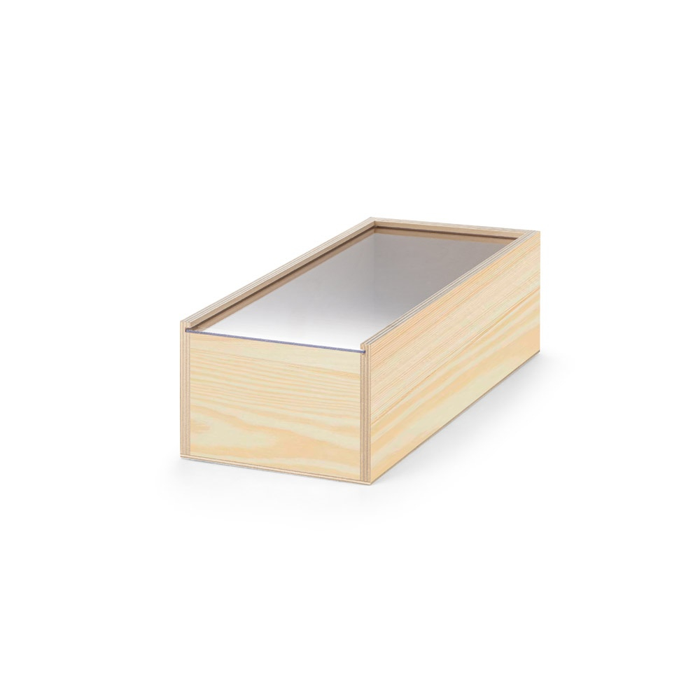 Coffret cadeau en bois 29x16x10 cm CLEAR M Naturel foncé